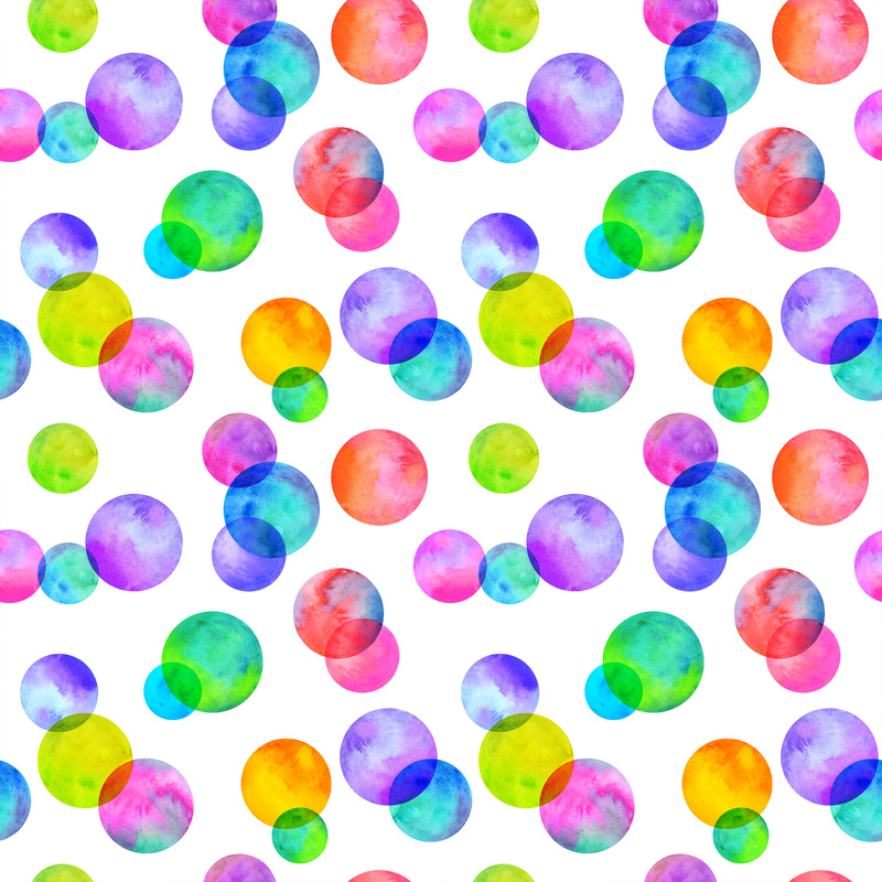 Multicolored Polka Dot Background